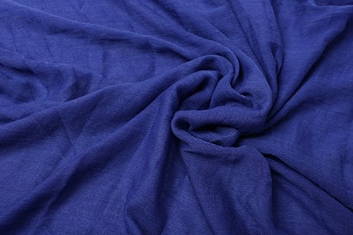Woogwin وشاح ووجوين خفيف وناعم للموضة للنساء والرجال (أزرق داكن) - Image 5