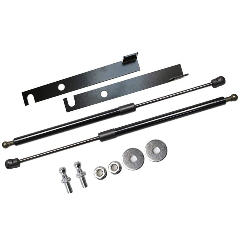 TSUBASA Lift Supports for Toyota Highlander XU70 20192024 Front Bonnet Hood Modify Carbon Fiber Gas Charged Shock Dampers Spring Struts Bar 2PCS Normal Black