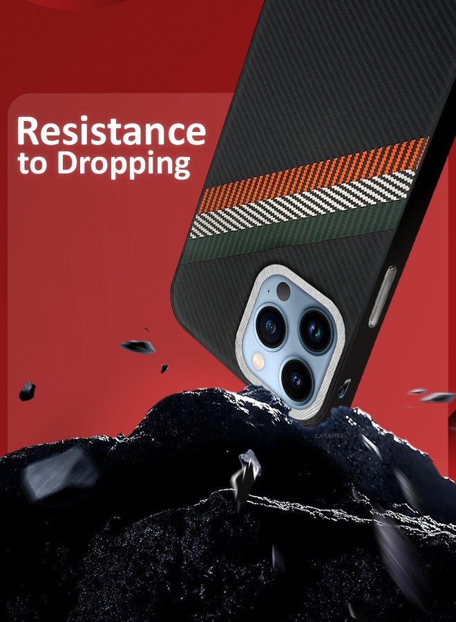 CATANES (for iPhone 13 Pro Max) 3 Pack Case Cover and 2 Screen Protectors Carbon Fiber Pattern Phone Case Slim Shockproof Back Cover - Image 3