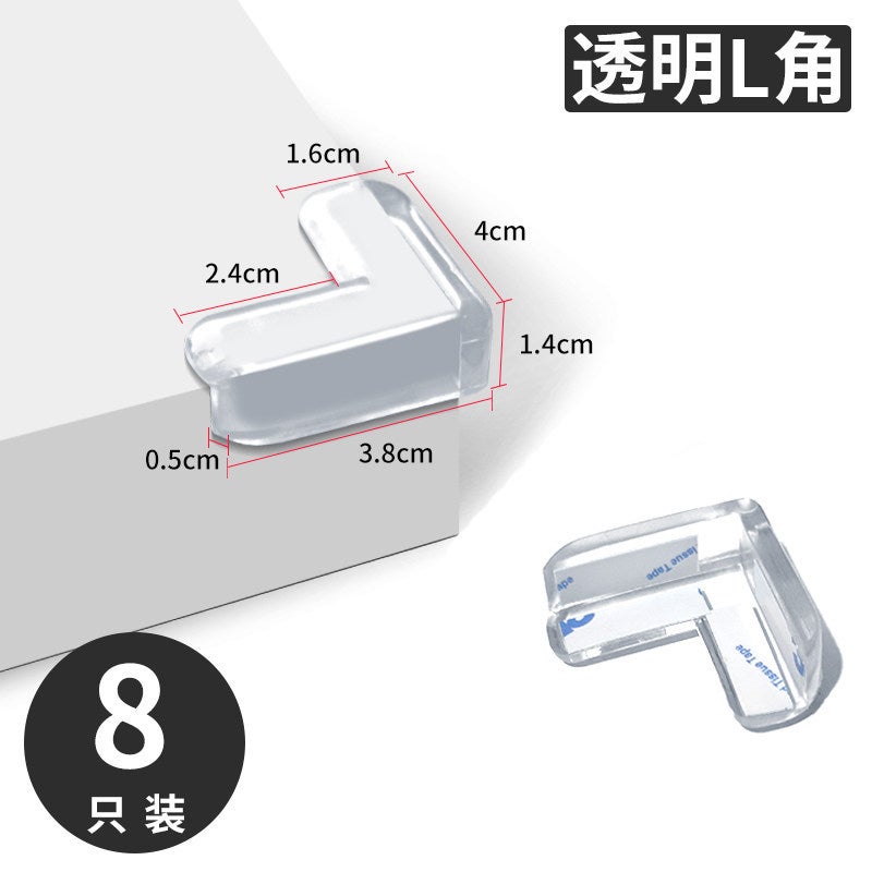 Glass Corner Protector, Right-Angle Table Corner Anti-Collision Guard, Silicone Edge Wrap, Corner Sticker, Anti-Bump Corner  Protector - Image 1