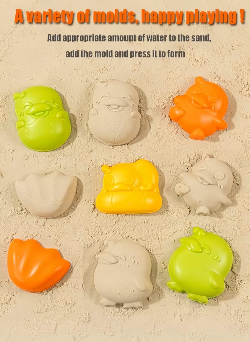 إيزي سو ألعاب الشاطئ ، مجموعة لعبة شاطئ الأطفال ， سيارة شاطئية ، مجرفة رمل ، مناسبة للأطفال ، الأطفال الصغار ، الأولاد والبنات ، مناسبة للعب في الهواء الطلق ، وساعة الرموز الزائدة + دلو 6 قطع - Image 4