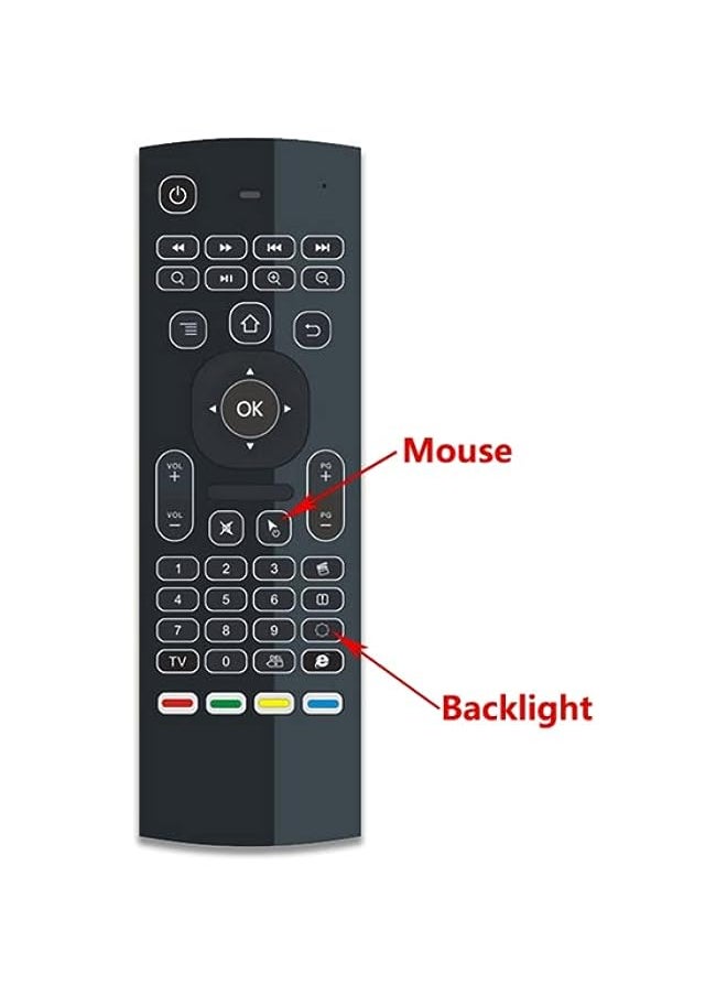 HuHa - MX3 air mouse Backlight Wireless Keyboard 2.4G Wireless Remote Control MXIII Fly Air Mouse Backlit For Android TV Box PC - Image 1