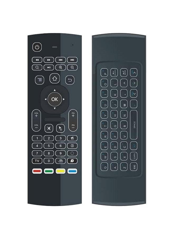 HuHa - MX3 air mouse Backlight Wireless Keyboard 2.4G Wireless Remote Control MXIII Fly Air Mouse Backlit For Android TV Box PC - Image 1