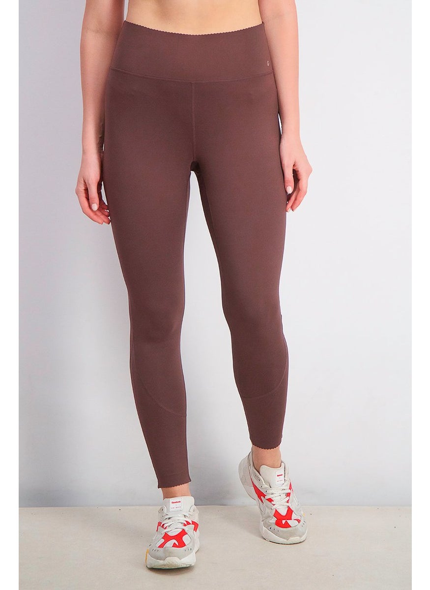 Tchibo Women Sportswear Fit Training Tights, Dark Brown  - Image 1