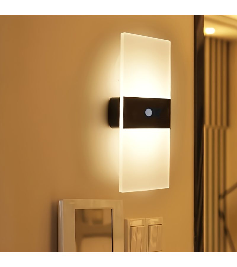 2pcs Rechargeable Magnetic Cordless Night Light White Light Motion Sensor LED USB Charging No Wiring For Bedrooms Corridors Stairs - Image 5