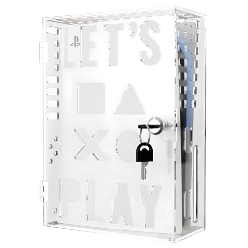 Skywin PS5 Console Lock Box for Parents Manage Kids Playtime with Acrylic Display Case for PlayStation 5 Secure Locking Box for PS5 Slim Pro Supports Healthy Screen Habits - Image 1