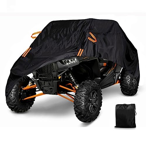 Macosy UTV Cover Waterproof Heavy Duty Oxford Cloth All Weather Protection Covers for Polaris RZR Ranger Can-Am Defender Teryx Pioneer Side by Side UTV Accessories, 2-3 Seater - Image 1