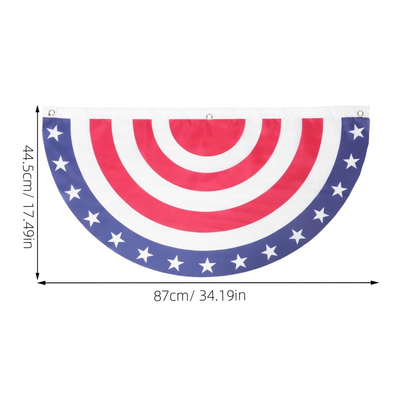 LOGOFUN 5 Pack American Bunting Flags US Patriotic Windsock Porch Sign Banner For Independence Day Decorations 4th Of July - Image 3