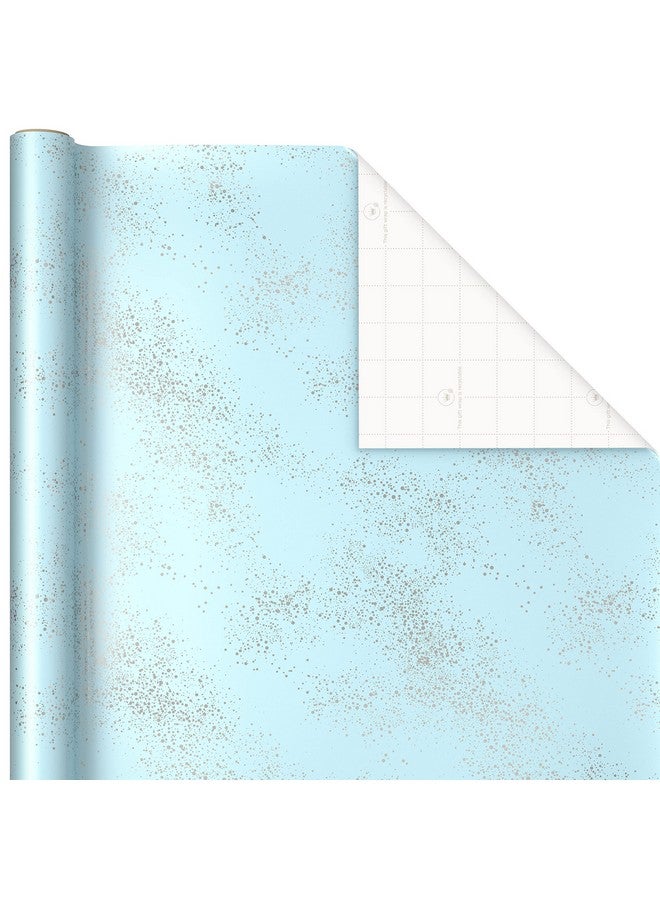 Hallmark Blue And Silver Wrapping Paper Set (3 Rolls 90 Sq. Ft. Ttl 10 Bows Ribbon Gift Tag Stickers) For Birthdays Hanukkah Father'S Day Graduations Weddings - Image 5