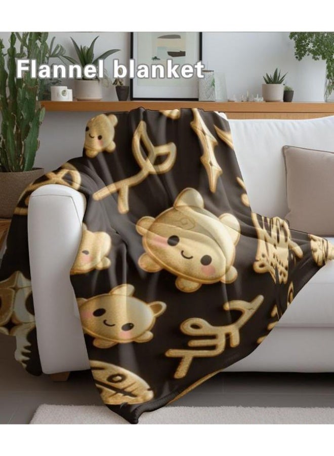 general Baby and children's cartoon flannel thin blanket (warm and comfortable, suitable for sleep, game use) 70cm*100cm - Image 5