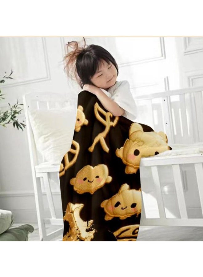 general Baby and children's cartoon flannel thin blanket (warm and comfortable, suitable for sleep, game use) 70cm*100cm - Image 1