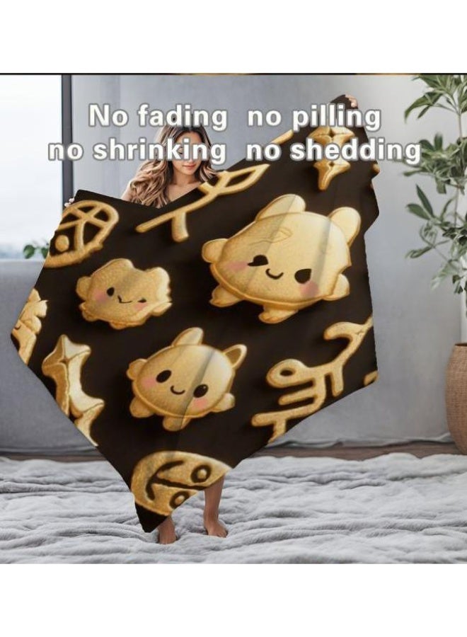 general Baby and children's cartoon flannel thin blanket (warm and comfortable, suitable for sleep, game use) 70cm*100cm - Image 3