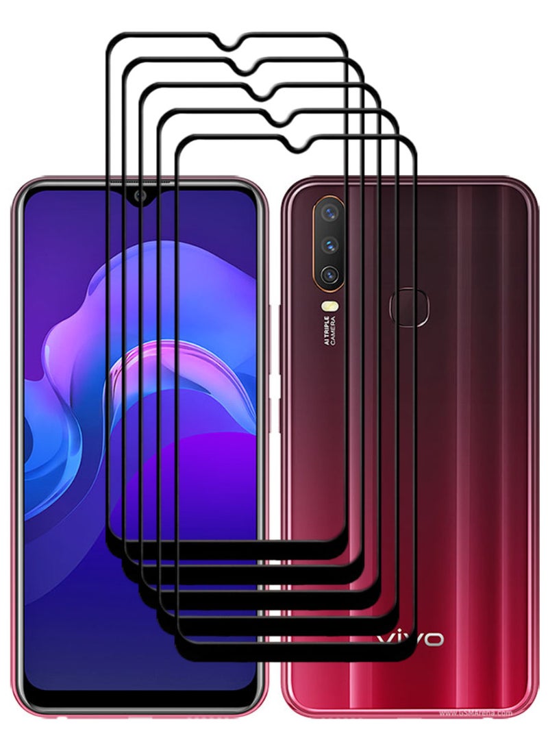 ACLIX 5 Pieces Antistatic ESD Dustproof Premium Quality High Definition Tempered Glass Screen Protector Designed For vivo Y12 - Image 1