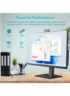 HILUKE 27” IPS FHD All-in-One PC: Intel Core i7-7700, 16GB DDR4, 512G SSD, WiFi, Retractable Webcam Adjustable Stand, Keyboard & Mouse, Windows 11 Home  - Image 2
