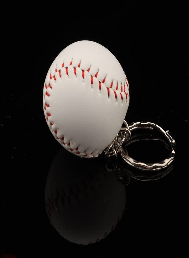 kcrygogo Baseball Keychain Bagpack Pendant Decorations Handmade Leather Baseball Bat Keychain for Boys,Sports Souvenir Favors and Gifts for Friends - Image 5