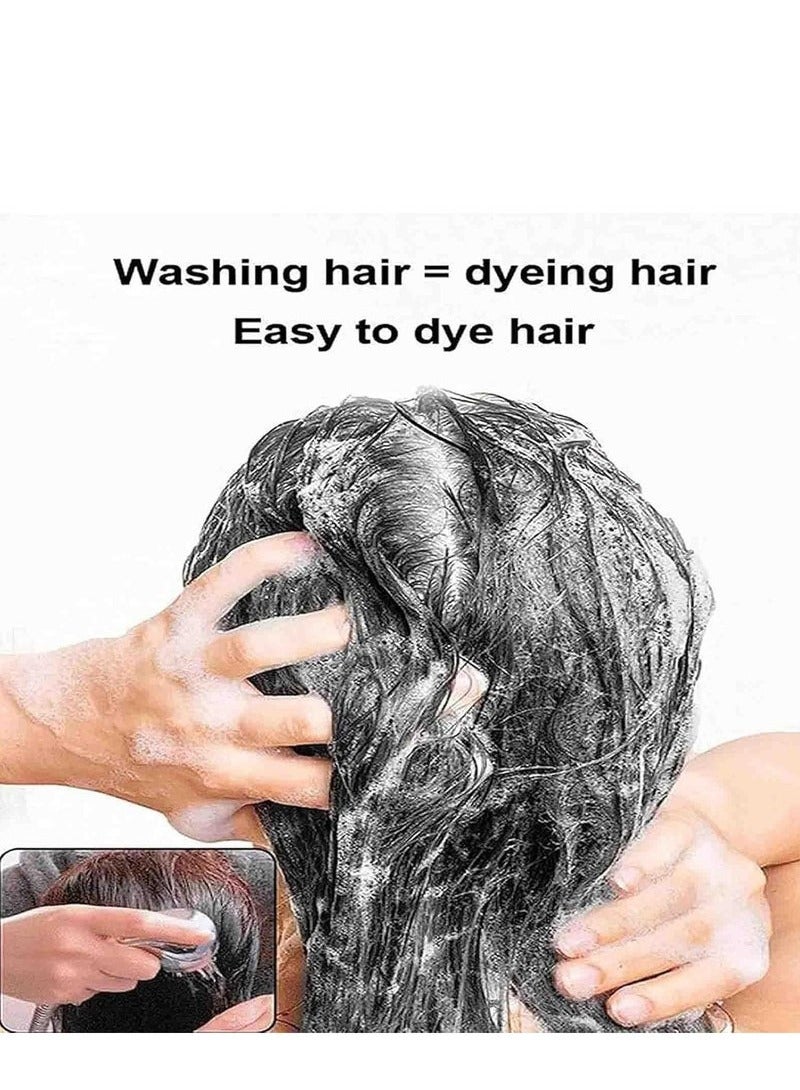 Generic Bubble Plant Hair Dye Shampoo, Plant Bubble Hair Dye Shampoo, Natural Plant Hair Dye, Hair Color Shampoo, Corzen Bubble Plant Hair Dye, Lazy Bubble Hair Dye for Grey Hair 30ml×10 bags(Black)  - Image 5
