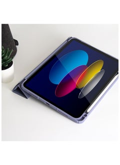 blupebble Hybrid Folio with Pen Holder Transparent Back with Auto Sleep/Wake function Shockproof Slim Case Designed for iPad 10.9"- 10th Gen  - Image 4