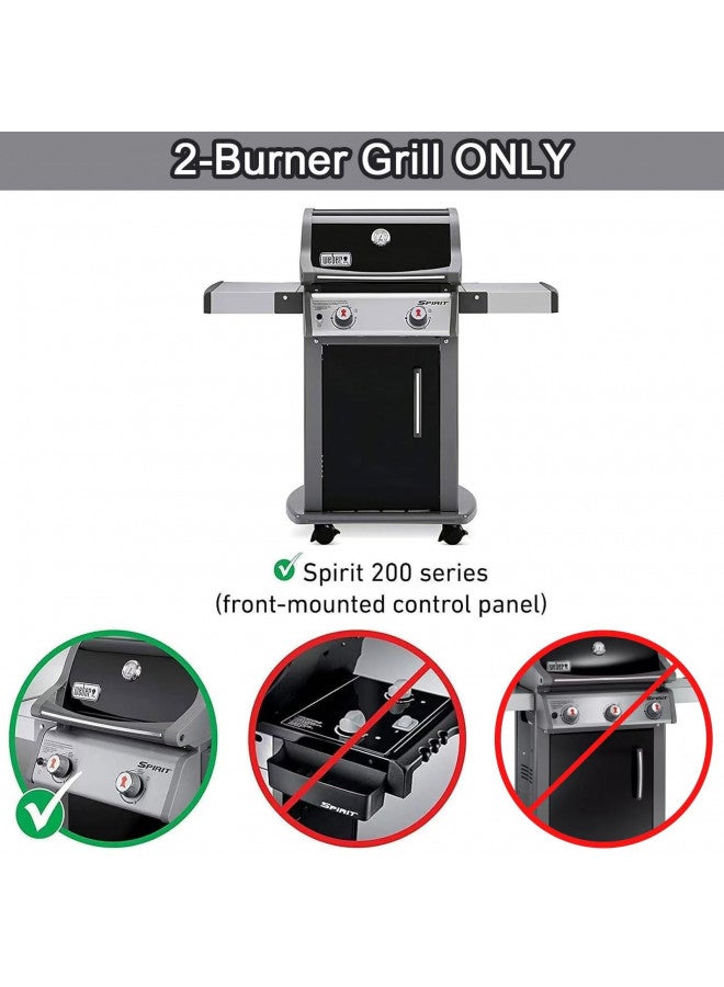 Hongso Hongso 17.5" Cast Iron Grill Grates Replacement Parts for Weber 2 Burner Spirit 200, Spirit E-210 S-210, Spirit II 210 Series (2017 and Newer) Gas Grills (with Front-Mounted Control Panels), 7637  - Image 1