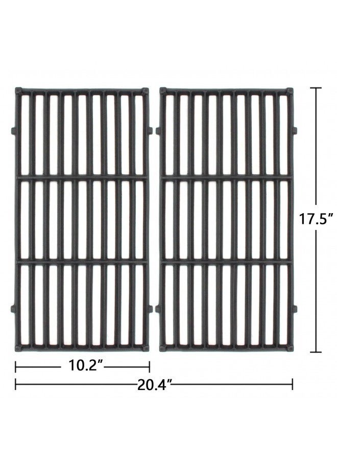 Hongso Hongso 17.5" Cast Iron Grill Grates Replacement Parts for Weber 2 Burner Spirit 200, Spirit E-210 S-210, Spirit II 210 Series (2017 and Newer) Gas Grills (with Front-Mounted Control Panels), 7637  - Image 2