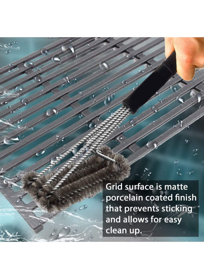 Hongso Hongso 17.5" Cast Iron Grill Grates Replacement Parts for Weber 2 Burner Spirit 200, Spirit E-210 S-210, Spirit II 210 Series (2017 and Newer) Gas Grills (with Front-Mounted Control Panels), 7637  - Image 4