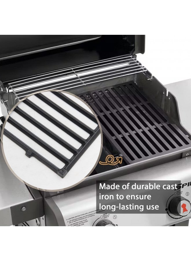 Hongso Hongso 17.5" Cast Iron Grill Grates Replacement Parts for Weber 2 Burner Spirit 200, Spirit E-210 S-210, Spirit II 210 Series (2017 and Newer) Gas Grills (with Front-Mounted Control Panels), 7637  - Image 3