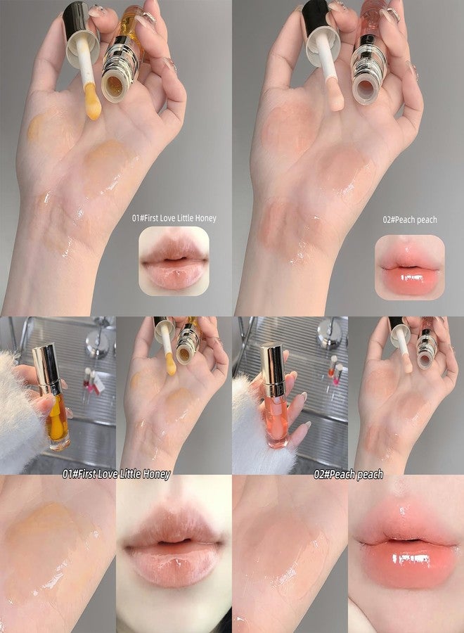 Gege bear Moisturizing Lip Oil by Gege Bear - Lightweight and Glossy, Perfect for Pigmented Lips, Available in Multiple Shades for Women and Girls, Provides Long-Lasting Hydration and Comfort (04# Dragonfruit Dream - A bright pink, Pack of 1) - Image 3