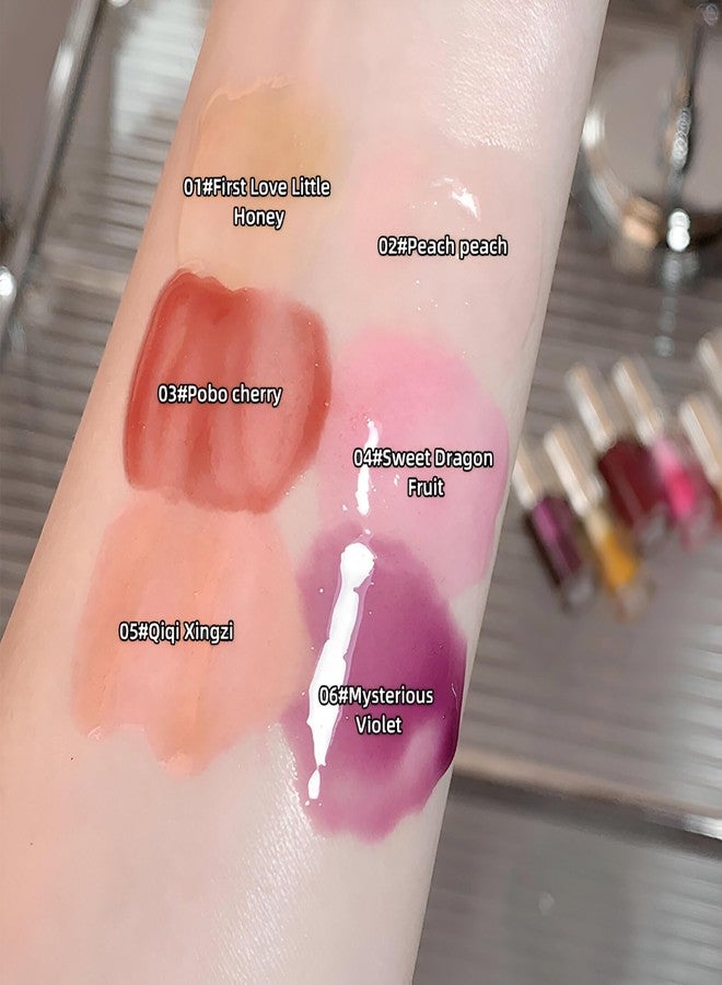 Gege bear Moisturizing Lip Oil by Gege Bear - Lightweight and Glossy, Perfect for Pigmented Lips, Available in Multiple Shades for Women and Girls, Provides Long-Lasting Hydration and Comfort (04# Dragonfruit Dream - A bright pink, Pack of 1) - Image 2