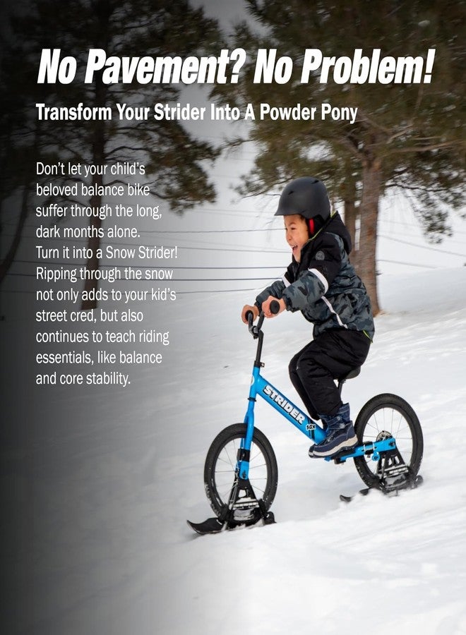 STRIDER مجموعة زلاجات الثلج سترادر 14x سبورت - تحويل دراجة التوازن إلى زلاجة - تناسب دراجتنا 14x للتوازن - للأطفال من 3 إلى 6 سنوات - تجميع بدون أدوات - Image 2