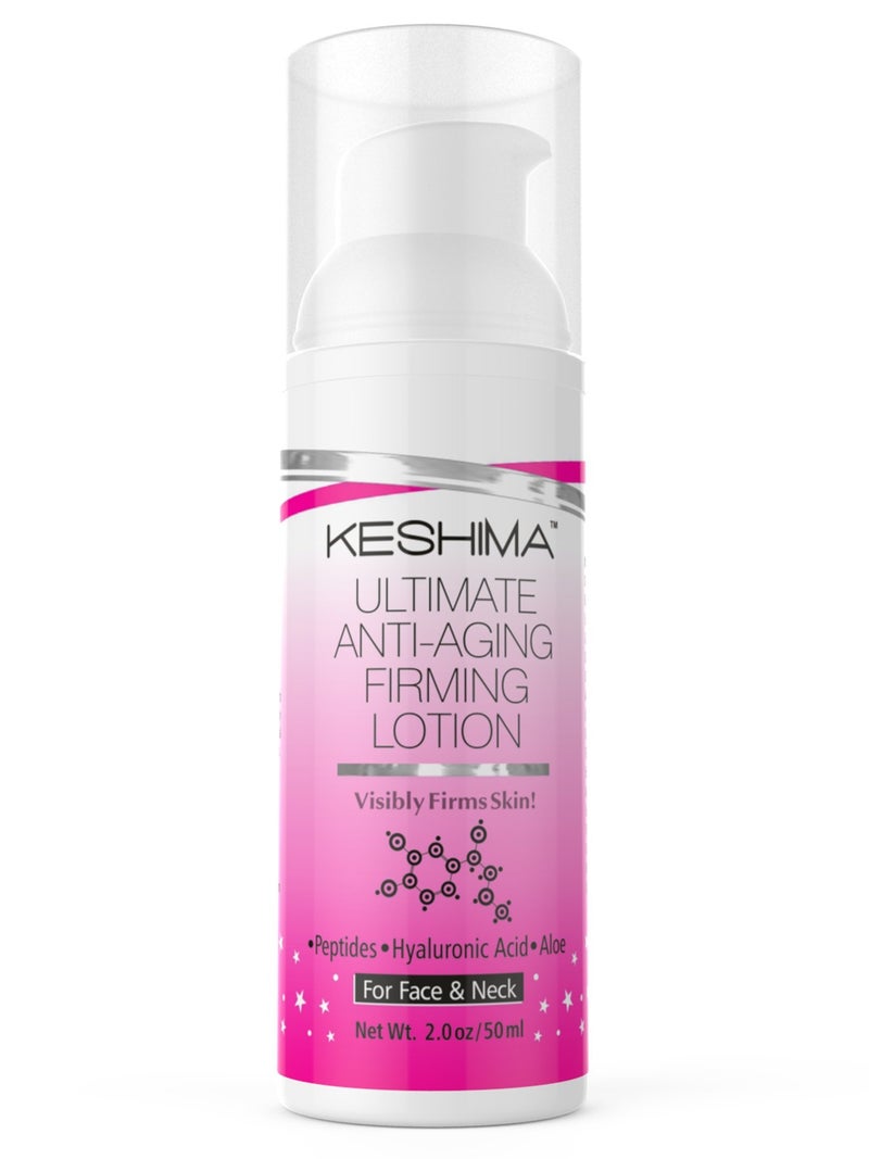 KESHIMA Face & Neck Firming Cream - Lotion Tightens Loose and Sagging Skin - Smooths Wrinkles and Fine Lines - Image 2
