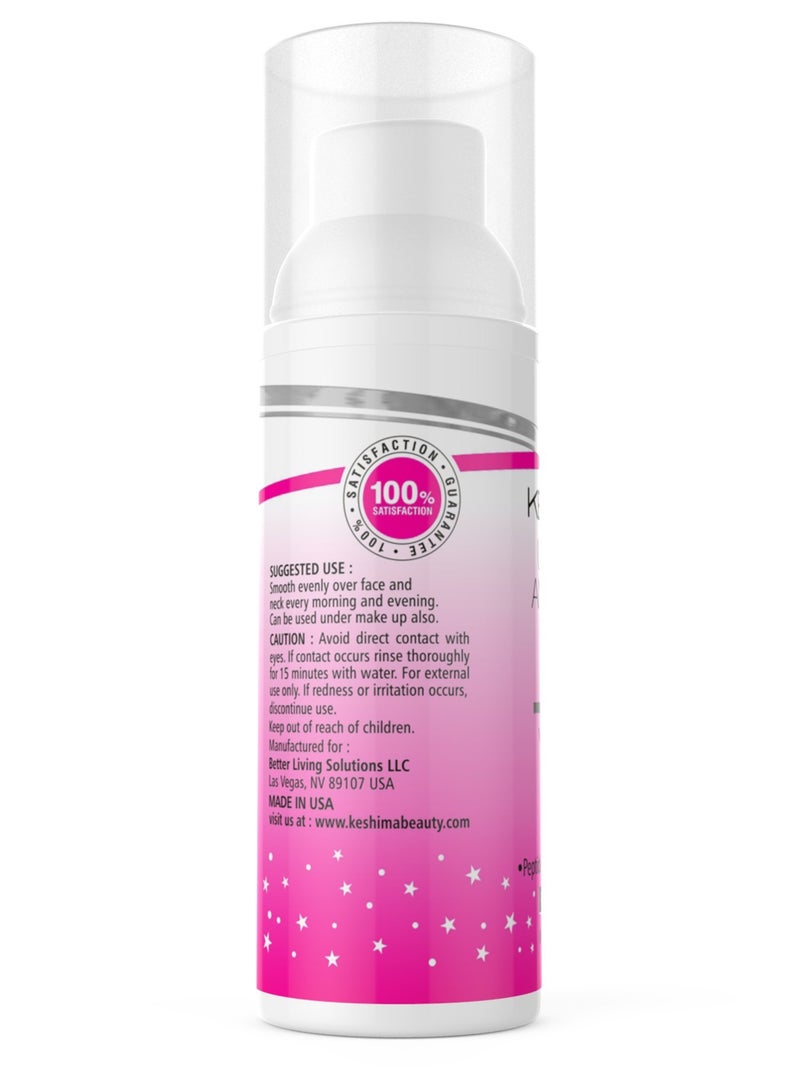 KESHIMA Face & Neck Firming Cream - Lotion Tightens Loose and Sagging Skin - Smooths Wrinkles and Fine Lines - Image 4