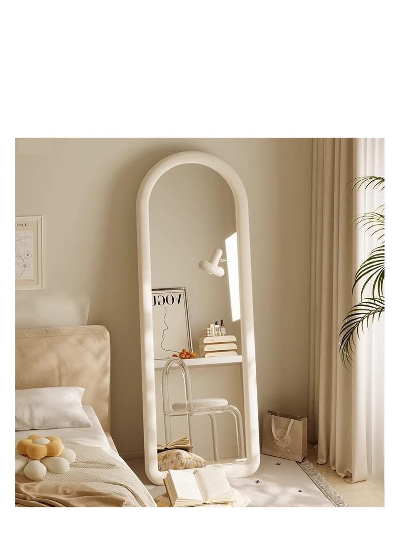 Y&D Floor Mirror, Arched Full Length Mirror, Floor Mirror Freestanding, Arched Wall Mirror, Large Floor Length Mirror, 50 * 160 Full Body Mirror, Wall Mounted Mirror for Bedroom Living Room, White - Image 2