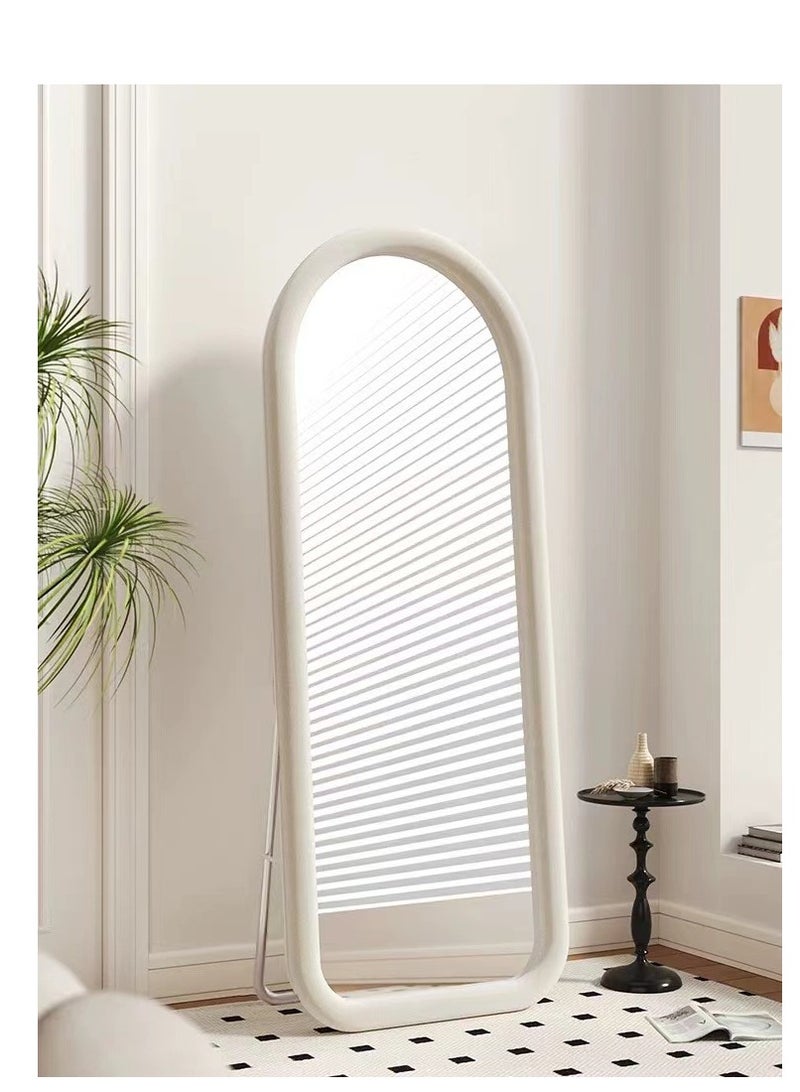 Y&D Floor Mirror, Arched Full Length Mirror, Floor Mirror Freestanding, Arched Wall Mirror, Large Floor Length Mirror, 50 * 160 Full Body Mirror, Wall Mounted Mirror for Bedroom Living Room, White - Image 3