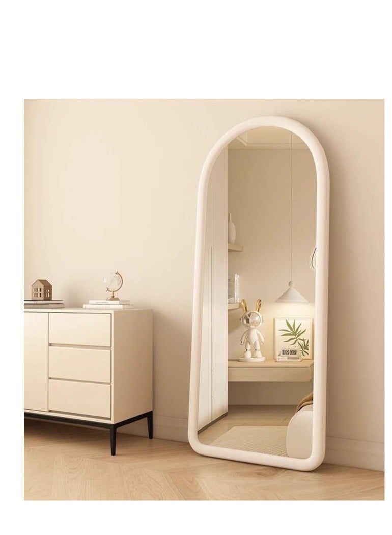 Y&D Floor Mirror, Arched Full Length Mirror, Floor Mirror Freestanding, Arched Wall Mirror, Large Floor Length Mirror, 50 * 160 Full Body Mirror, Wall Mounted Mirror for Bedroom Living Room, White - Image 4