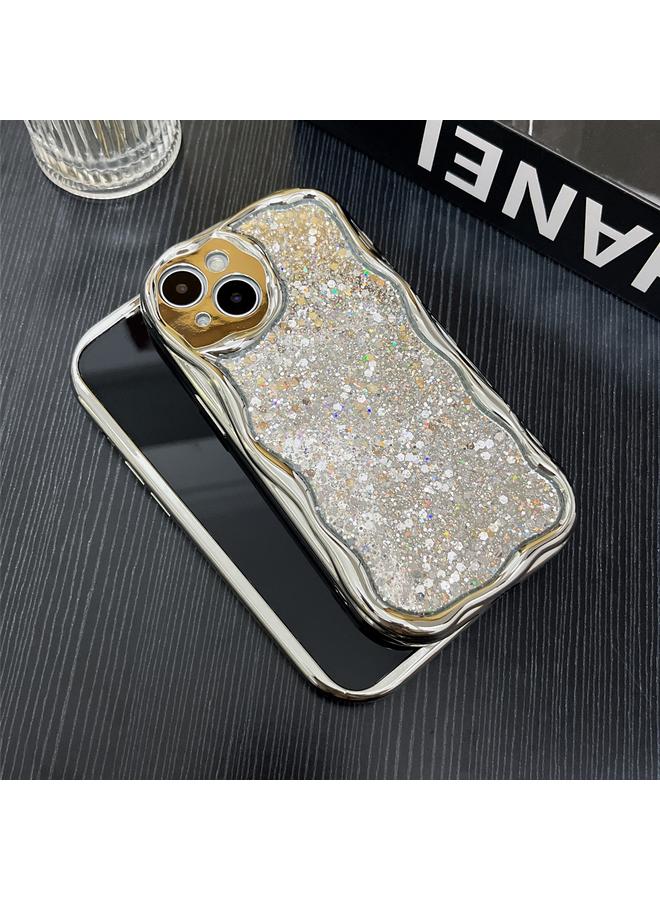 Zaboon Case For iPhone 13 Electroplated TPU Wavy Edge Glitter Phone Case - Image 3