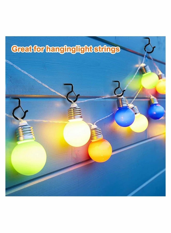 Hooks for Outdoor String Lights, Eye Hooks Screw Rope Light Clips - Image 2