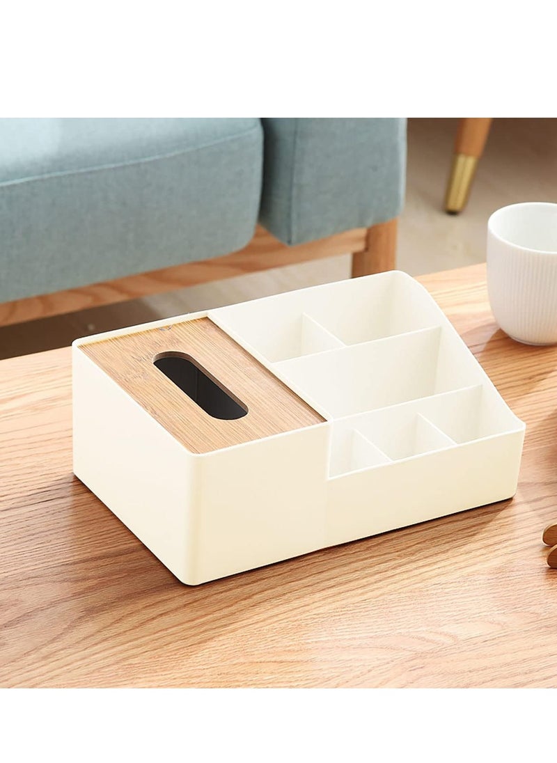 Arabest Multifunction Tissue Box, Rectangular Facial Tissue Holder Dispenser for Dining Room, Kitchen, Bedroom Dressers and Home  - Image 1