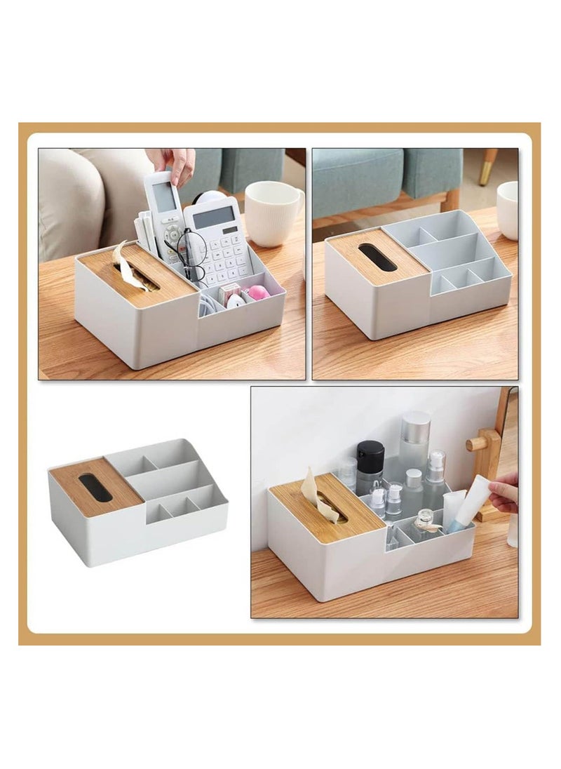 Arabest Multifunction Tissue Box, Rectangular Facial Tissue Holder Dispenser for Dining Room, Kitchen, Bedroom Dressers and Home  - Image 2