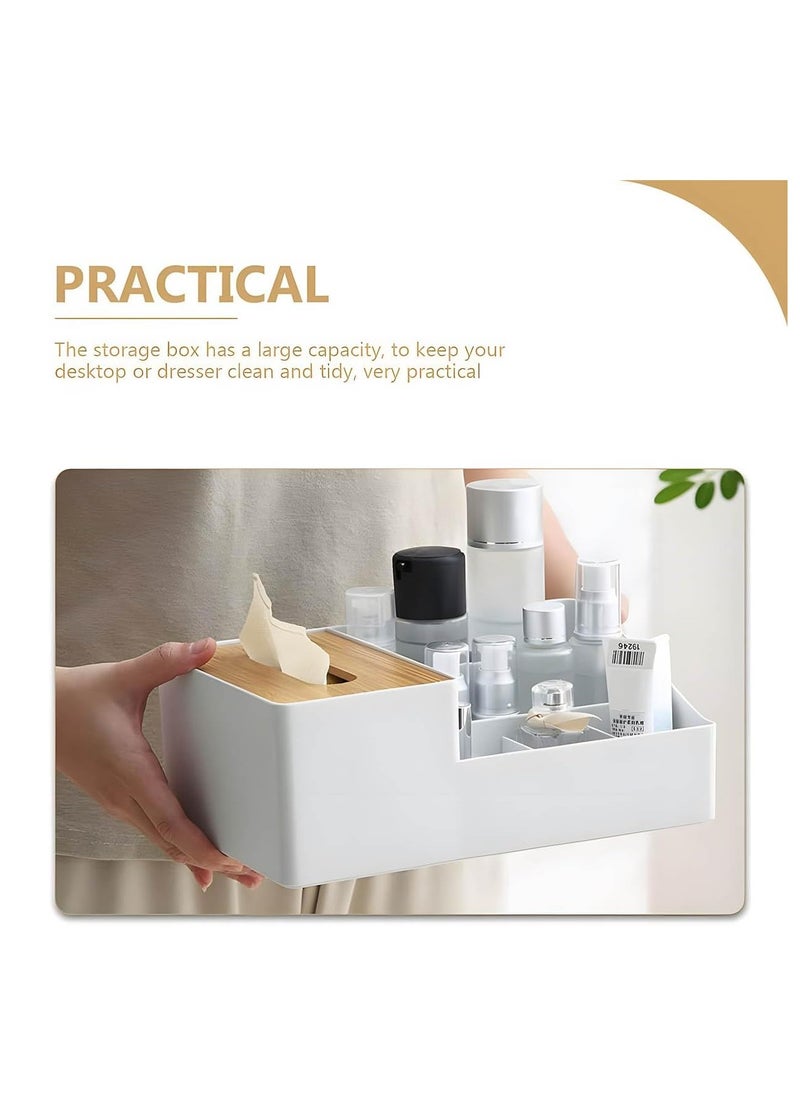 Arabest Multifunction Tissue Box, Rectangular Facial Tissue Holder Dispenser for Dining Room, Kitchen, Bedroom Dressers and Home  - Image 4