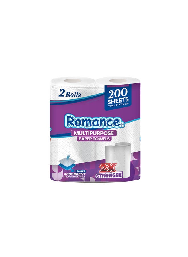 Romance kitchen Towel 2 rolls - 200 sheets