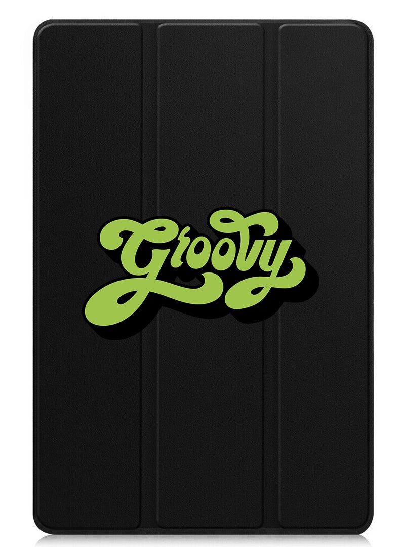 Theodor Protective Flip Case For Huawei MatePad 11.5 S (2024) With Trifold Stand Auto Wake Sleep Shockproof Cover Groovy-01 - Image 1