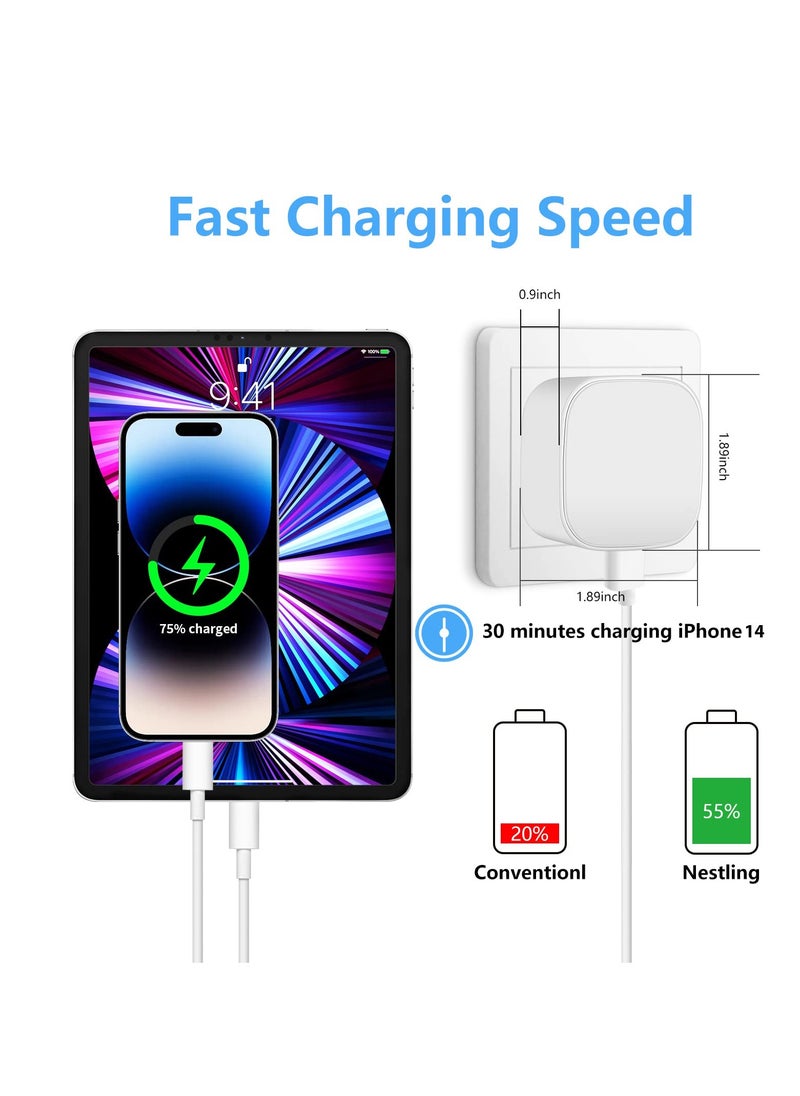SYOSI USB C Plug for iPhone, 20w USB C Charger for iPhone14, Pd Power 3.0 Delivery Fast Charger, USB C Wall Charger Pd Compatible with iPhone 14 13 12 Pro Max  - Image 2
