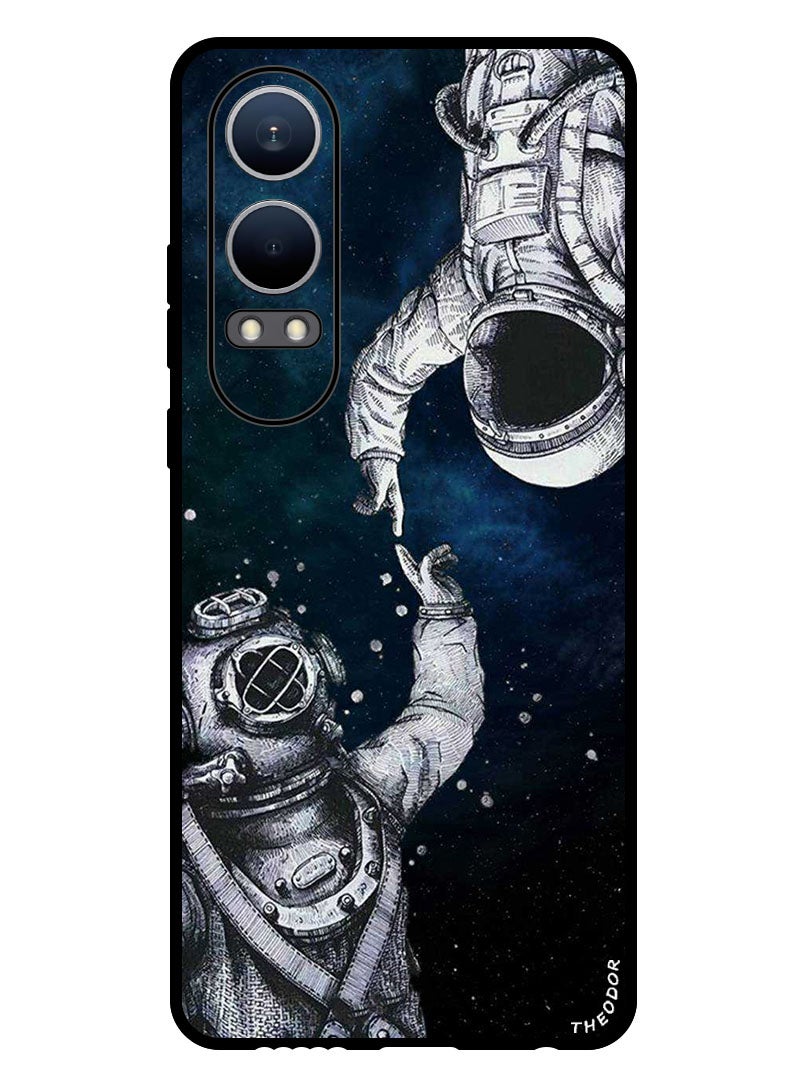 Theodor Protective Case Anti Scratch Shock Proof Bumper Cover For Oppo K12x (China) Astronaut And Diver - Image 1