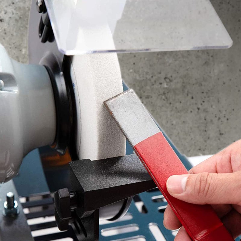 POWERTEC Bench Grinder Wheel 8 Inch 120 Grit, White Aluminum Oxide Grinding Wheel for Bench Pedestal Grinder, 1" Thick 5/8" Arbor, Sharpening & Shaping Drill Bits, Blade, and Chisel 1PK (15505) - Image 4