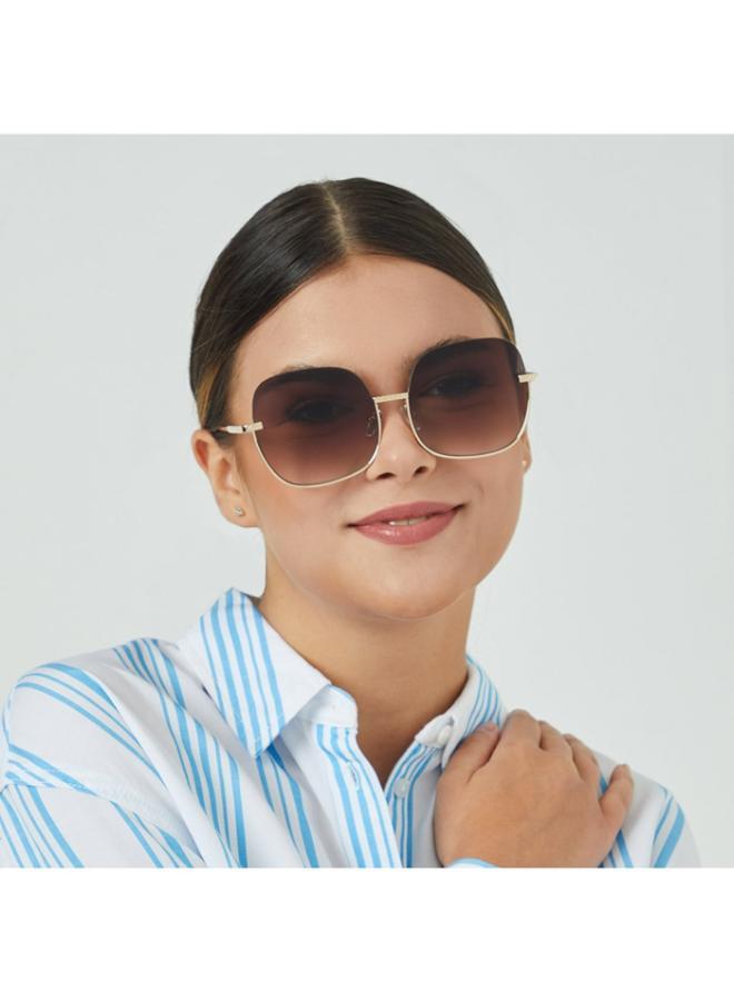 بلاك أوت نظارة شمسية نسائية جي يو ذهب ياباني - Image 4