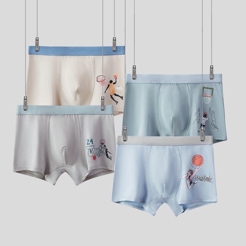 Boys Cotton Breathable Boxer Briefs J004 group B color complete batch 