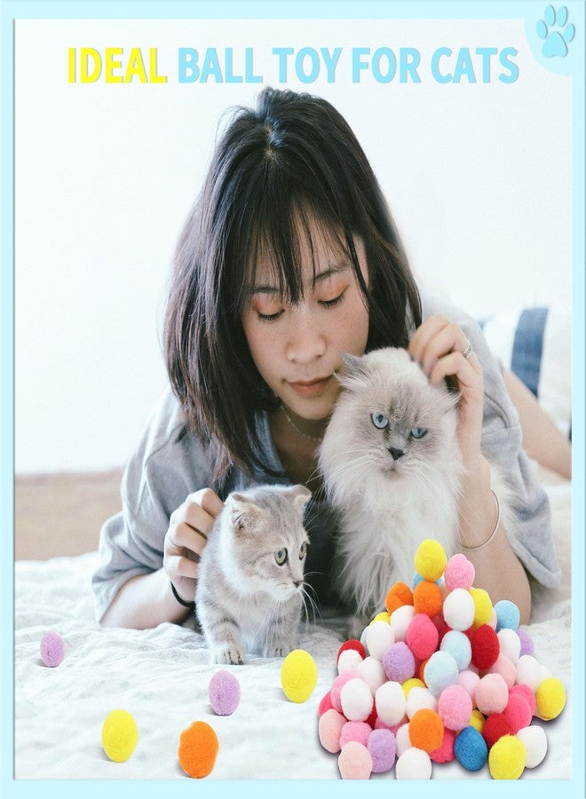 DODHEG 24 Pcs Colorful Pet Balls, Soft Plush Balls, Cat's Favorite Toy Ball, Interactive Cat Toy. - Image 5
