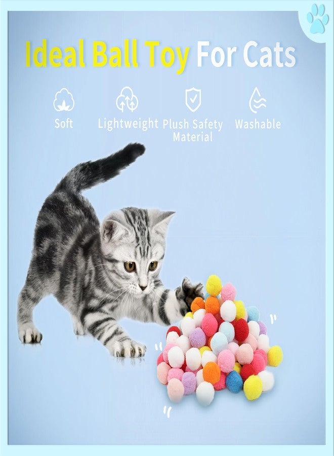 DODHEG 24 Pcs Colorful Pet Balls, Soft Plush Balls, Cat's Favorite Toy Ball, Interactive Cat Toy. - Image 4