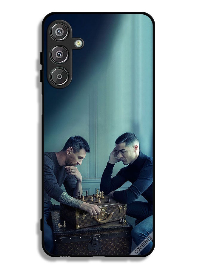 Covernex Samsung Galaxy M36 Protective Case Cover Messi Vs Ronaldo Play Chess - Image 1