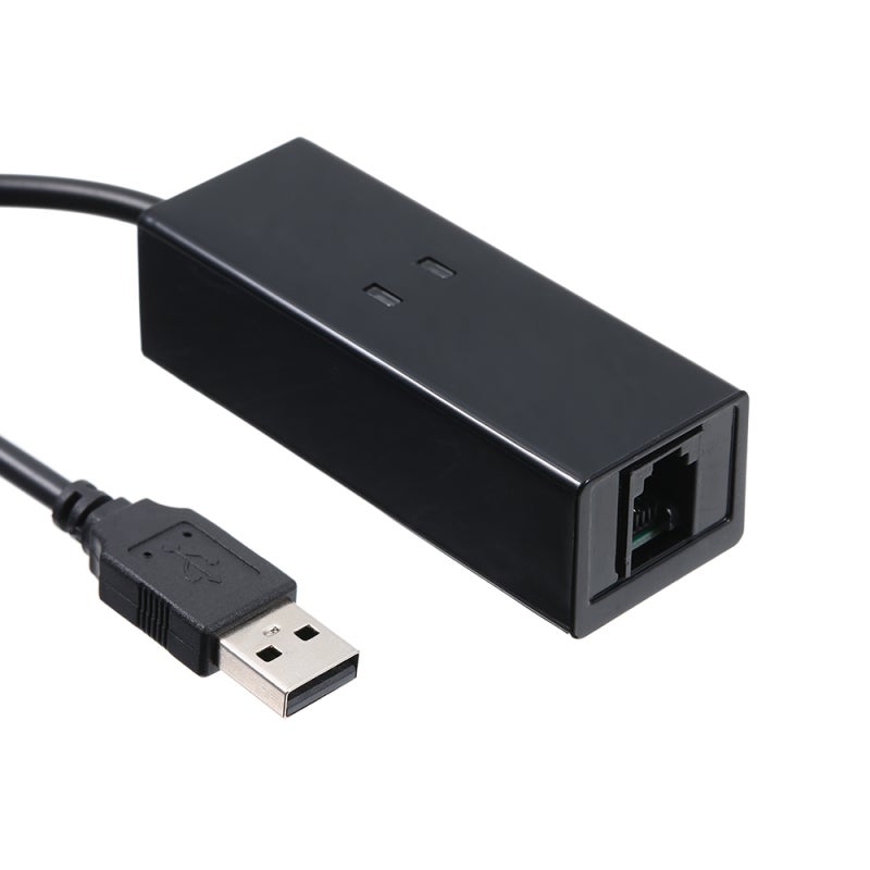 56K External USB Modem - Black With Conexant CX93010 Chip Stable Performance Fax Modem for Windows 98, ME, 2000, XP, Vista, Win7, Win8, Win10 - Image 3