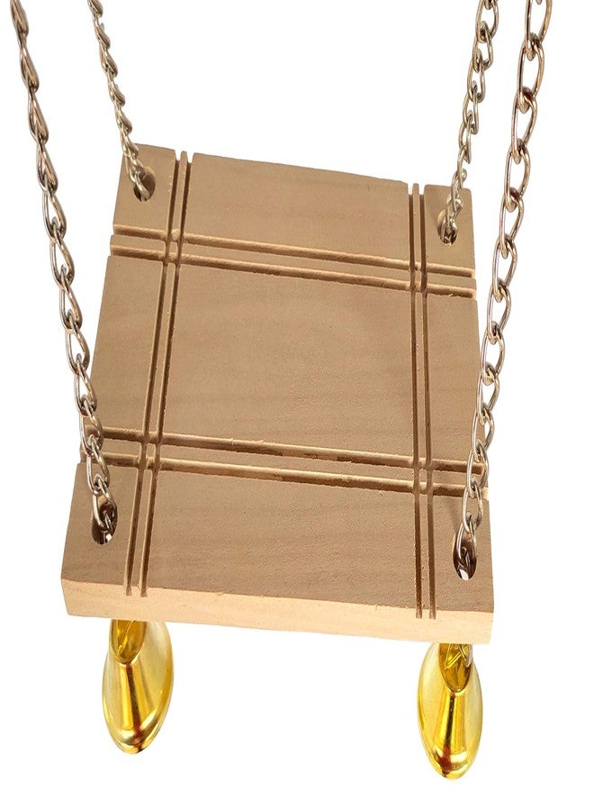 كي اس كي لعبة أرجوحة خشبية معلقة من KSK للحيوانات الأليفة، مناسبة للهامستر والببغاء والفأر - Image 2